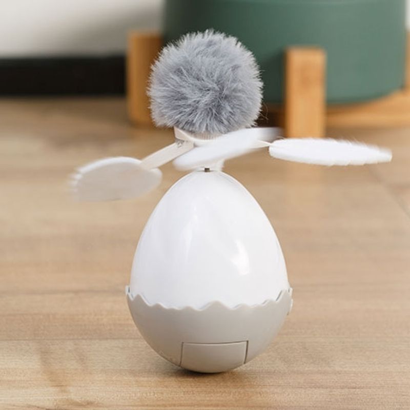 Eggformet Elektronisk Katteleke 12x7cm, Ibanez