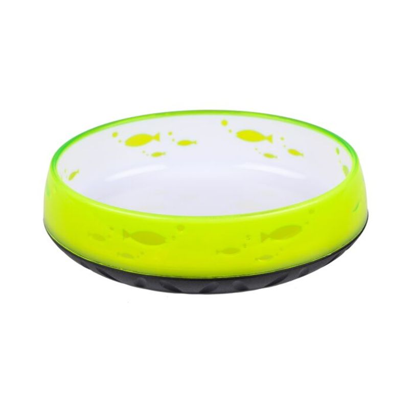 Anti-Slip Cat Bowl Oval Lemon 14,6cmx12,1cm - 260ml, Show Tech