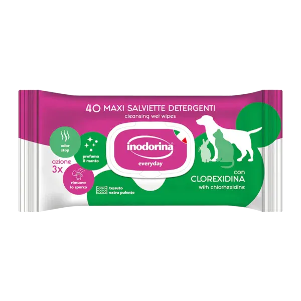 Hovedbilde Duftende Renseservietter (Clorexidin) 40 stk, ...