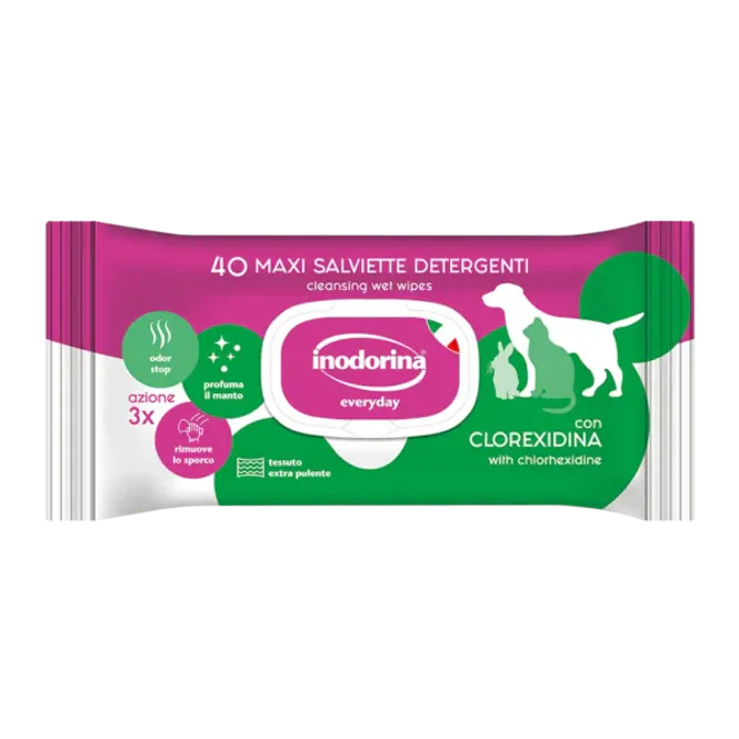 Hovedbilde Duftende Renseservietter (Clorexidin) 40 stk, ...