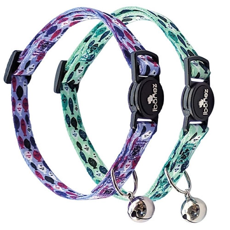 Fish Nylon Cat Collar 25-30cm Whit Bells Lilla, Ibanez