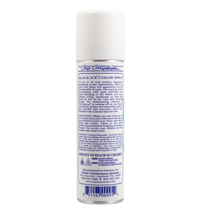 Black Ice Spray 125ml Aerosol, Chris Christensen