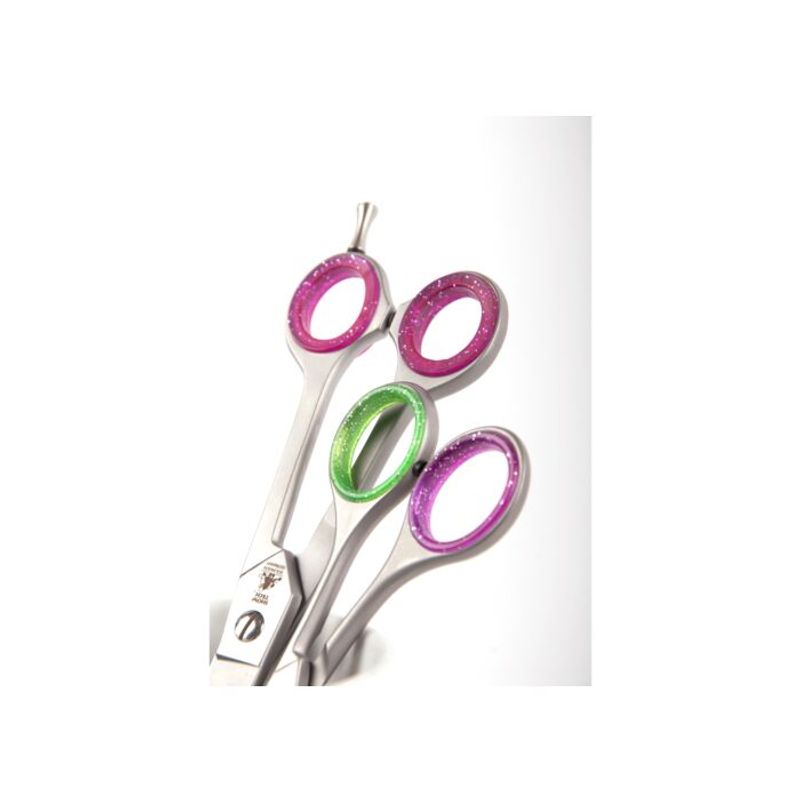 Finger Ring 20 mm Green Fine Glitter Scissor rings 2 Pcs, Show T