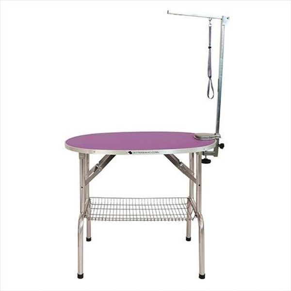 Hovedbilde Ovalt Sammenleggbart Bord Black 90 x 60 x 78cm, ...