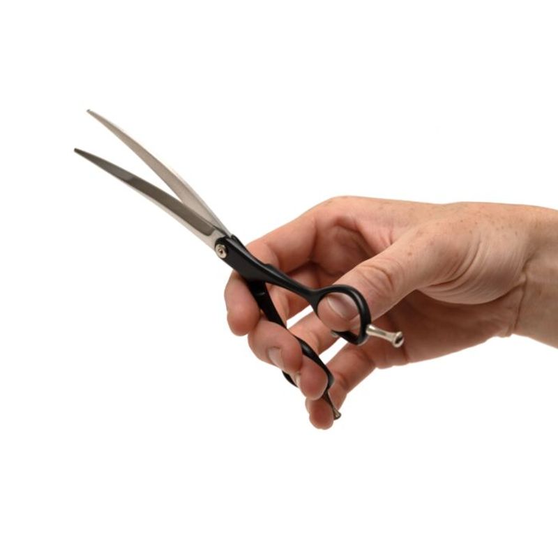Sparkle Series Curved Scissors Black 16,5 cm  - 6,5
