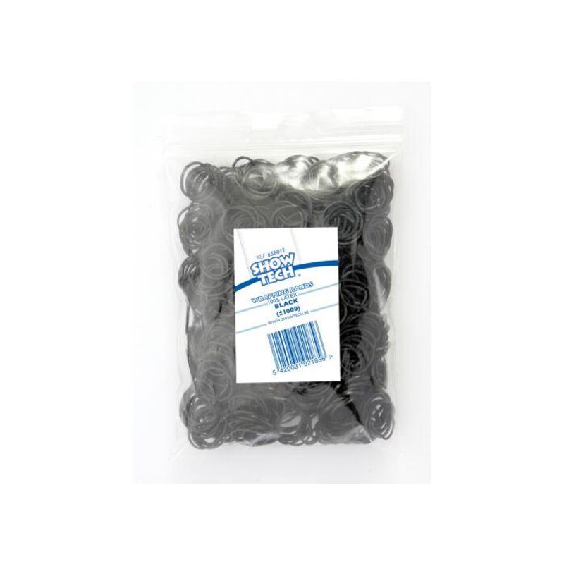 Wrap Bands Black - 1000 pcs Wrapping Bands, ShowTech