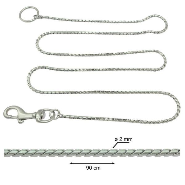 Hovedbilde Snake Leash Without Handle Ø2mm x 90cm, Chrome ...