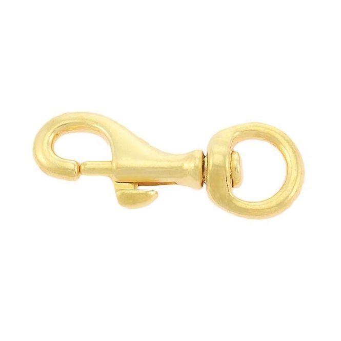 Hovedbilde Snap Hook Med Rund Svingbart Øye  45mm, Polert ...