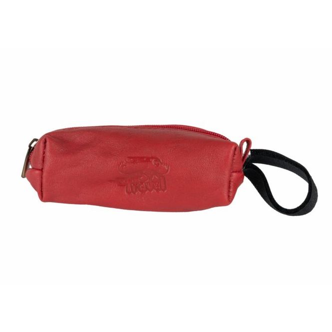 Hovedbilde Poop Bag Holder Leather - Red, Travel