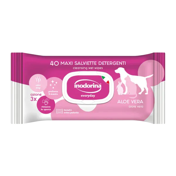 Hovedbilde Duftende Renseservietter (Aloe Vera) 40 stk, ...