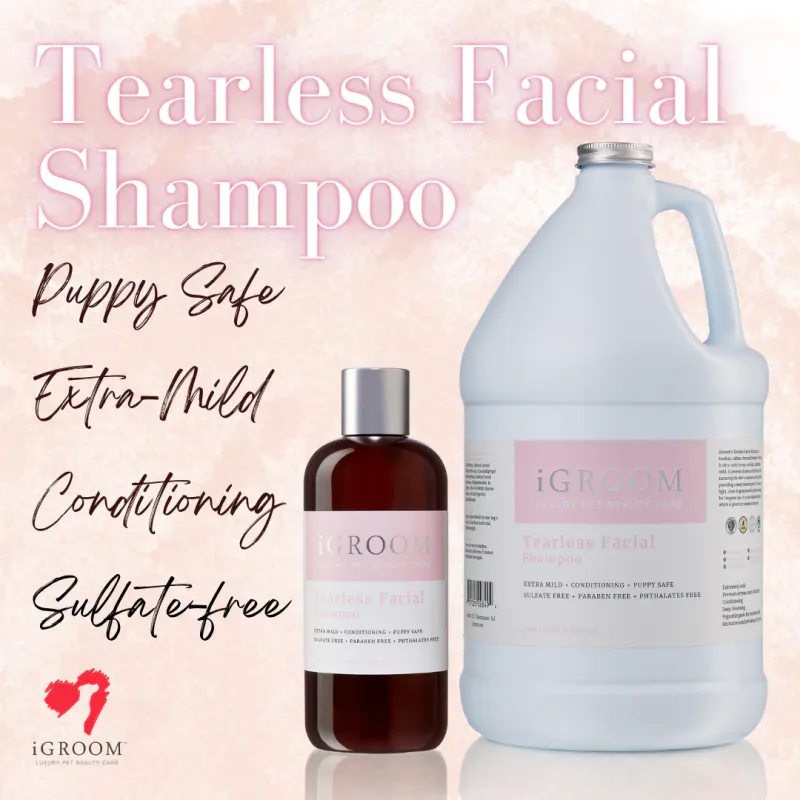 Tearless Facial Shampoo 473ml, iGROOM