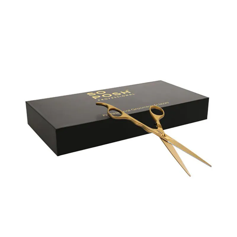 Ergonomic scissors 7`satin gold BG70-G, SoPosh