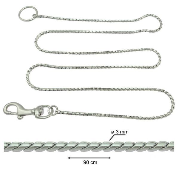 Hovedbilde Snake Leash Without Handle Ø3mm x 90cm, Chrome ...