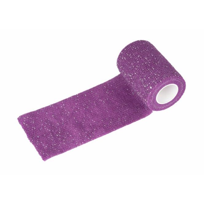 Hovedbilde Self-Cling Bandage Purple Glitter 4.5 m x 7.5 cm, ...