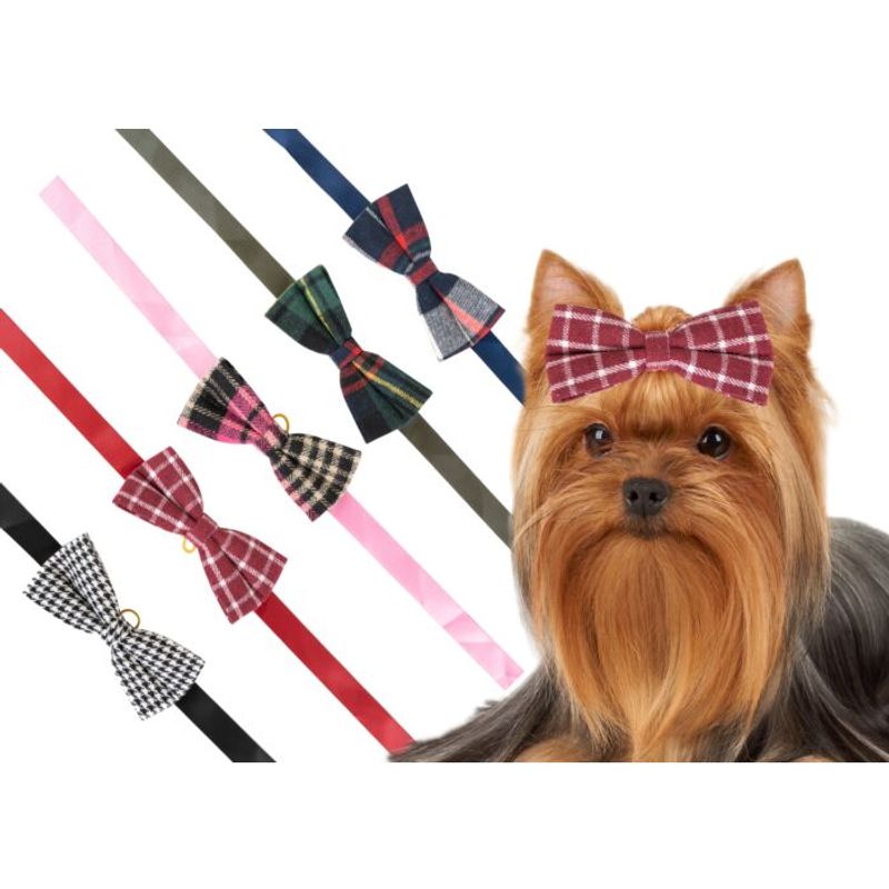 Canine Costume Dickie Bows Sparkle 10-Pack Assorted, Show Tech