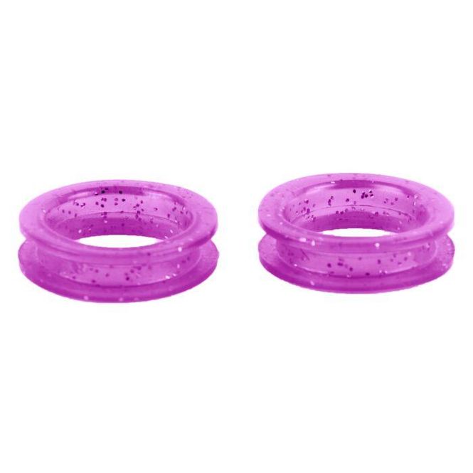 Hovedbilde Finger Ring 20 mm Purple Glitter Scissor rings 2 ...