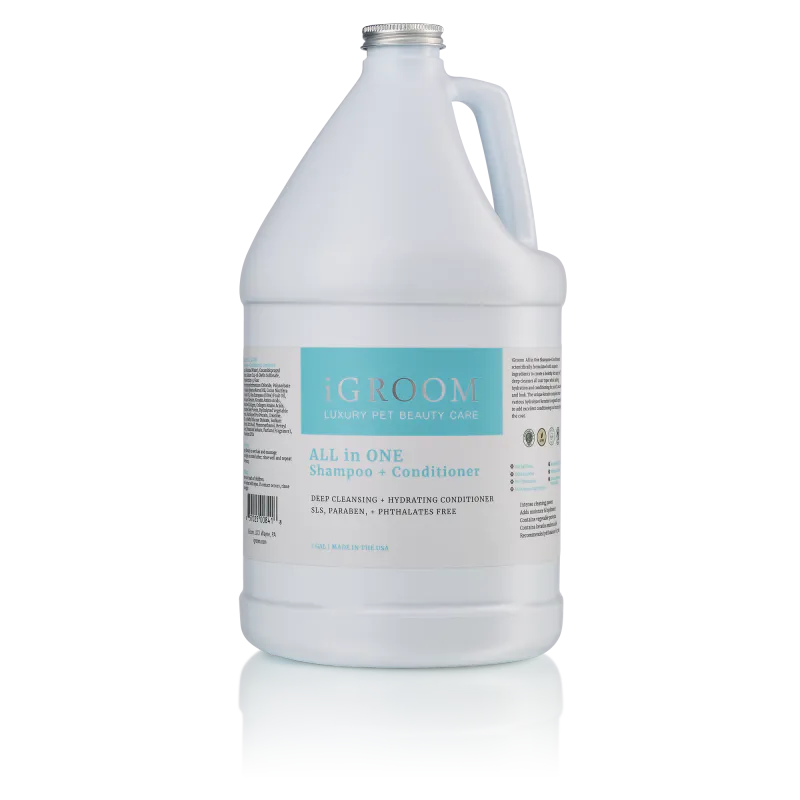 All-In-One Shampoo & Conditioner 3,78l, iGROOM