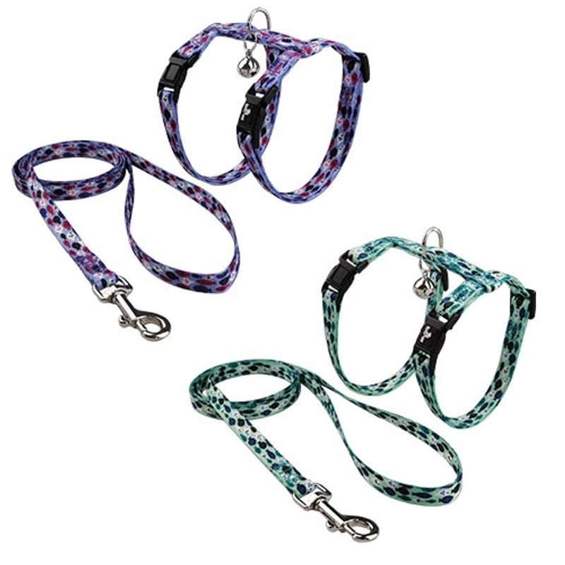 Fish Harness And Leash Grønn 20-35cm / 100cm, Ibanez