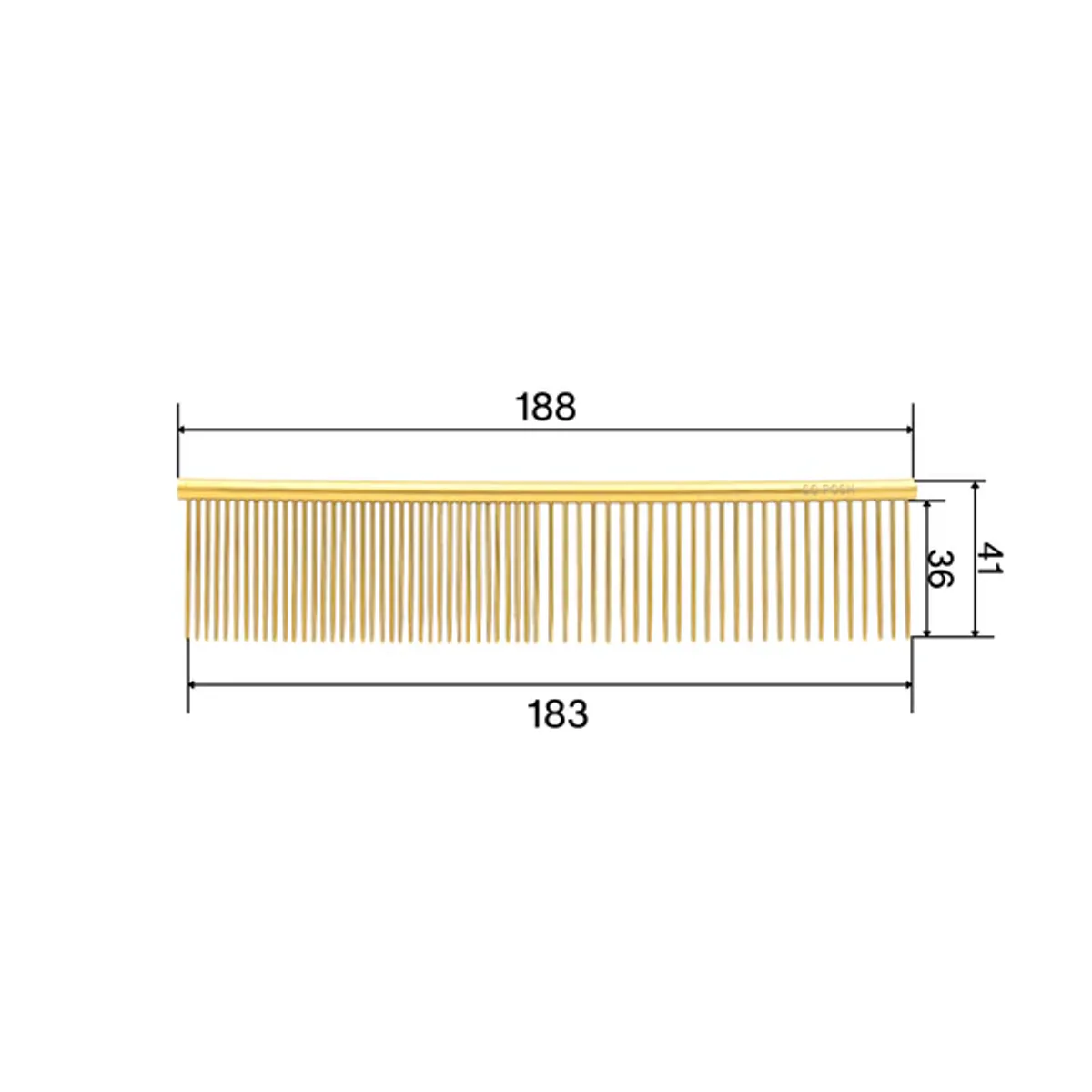 Golden Metal Comb Grande, SoPosh